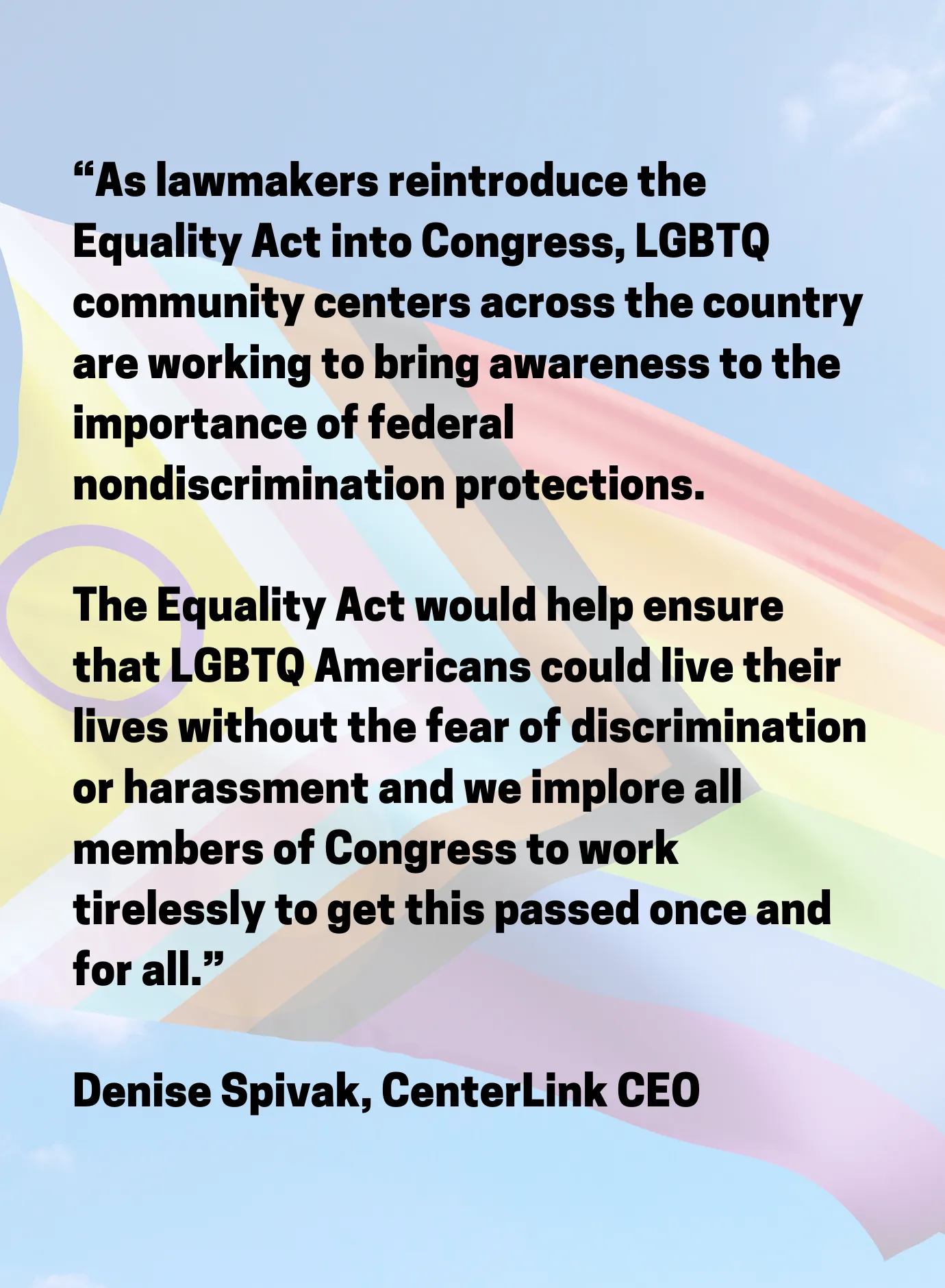 Equality Act Statement from CenterLink Image
